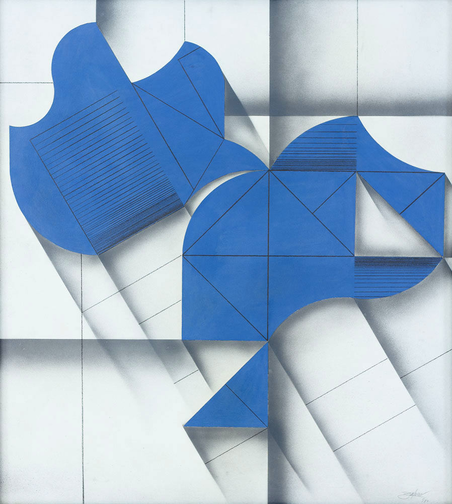 Open Form Blue