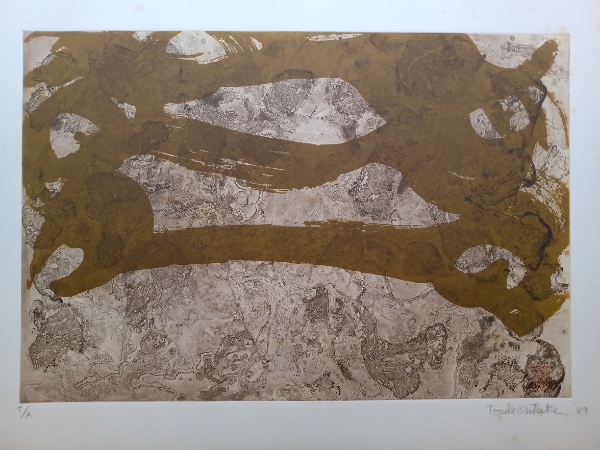 Tomie Ohtake - Abstrato bege