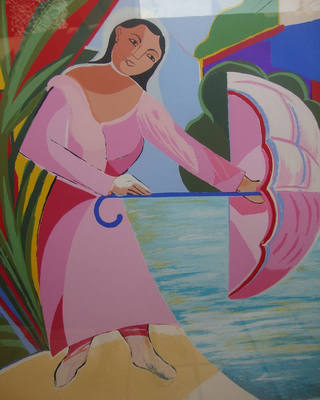 Cícero Dias - Mulher e Guarda-chuva