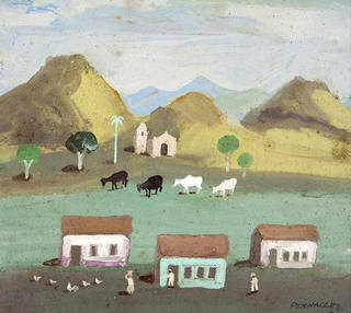 Fulvio Pennacchi - Aldeia com Bois