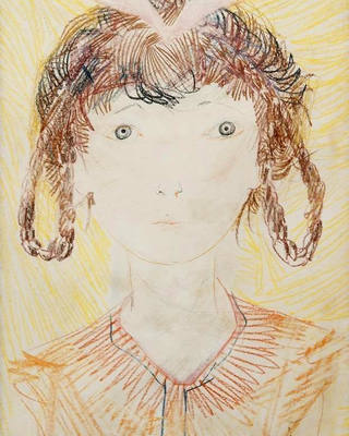 Candido Portinari - Menina com Tranças e Laço