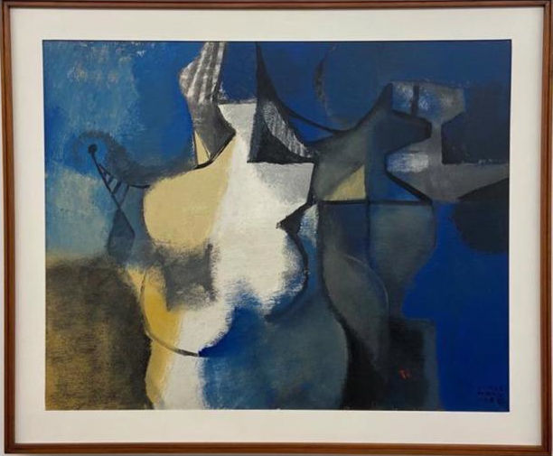Roberto Burle Marx - Abstração em azul e branco