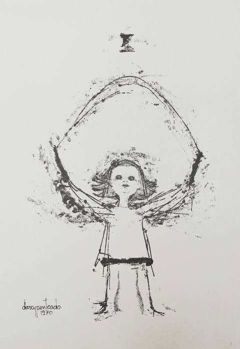 Menina jogando