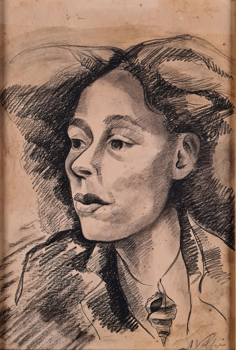 Alfredo Volpi - Retrato de mulher