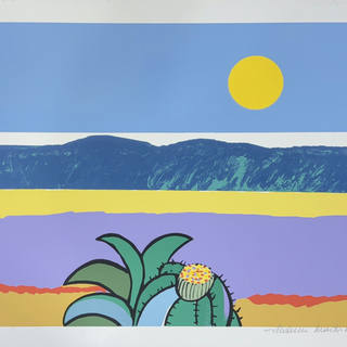 Aldemir Martins - Paisagem com cactus