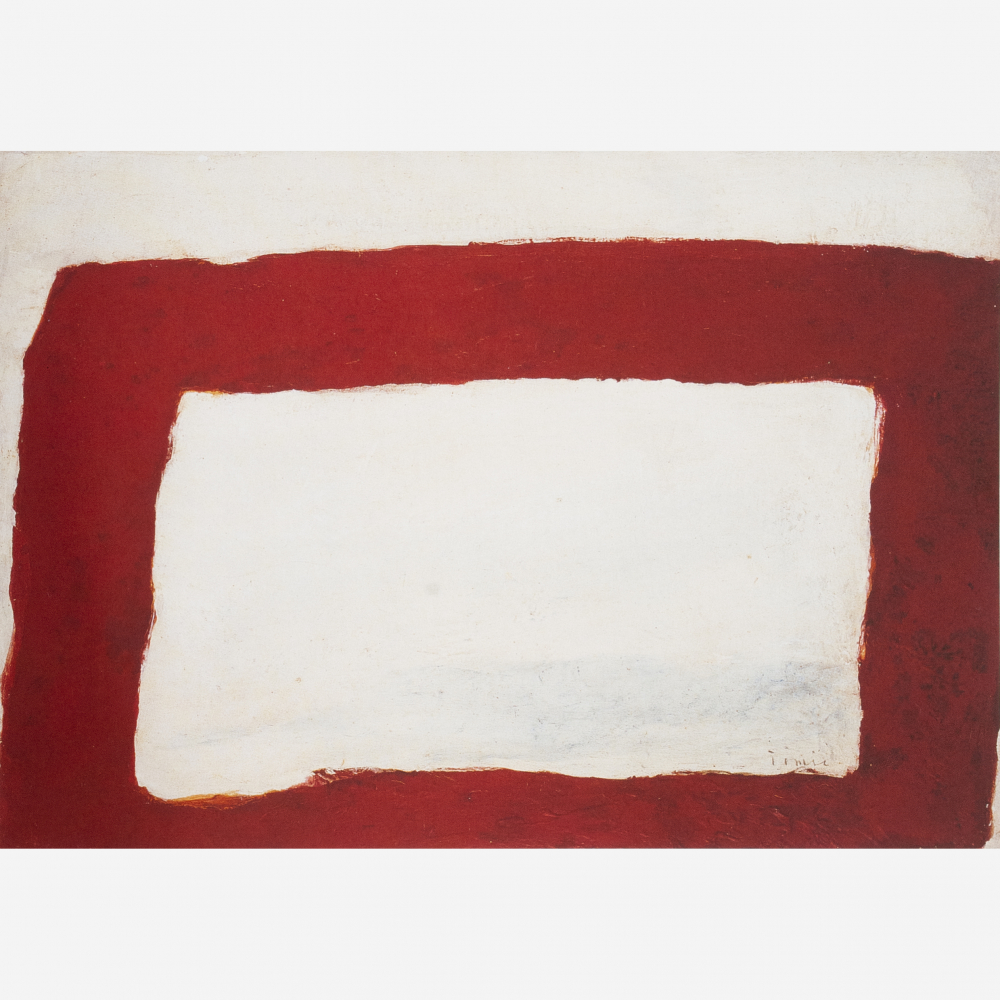 Vermelho sobre Fundo Branco