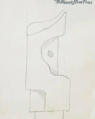 Aldemir Martins - Estudo Escultura