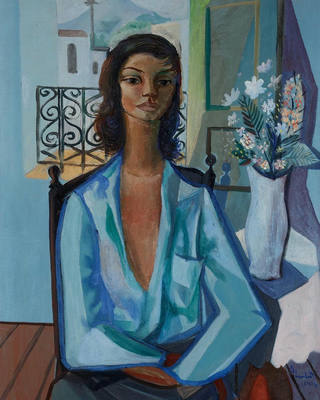 Emiliano di Cavalcanti - Interior com figura