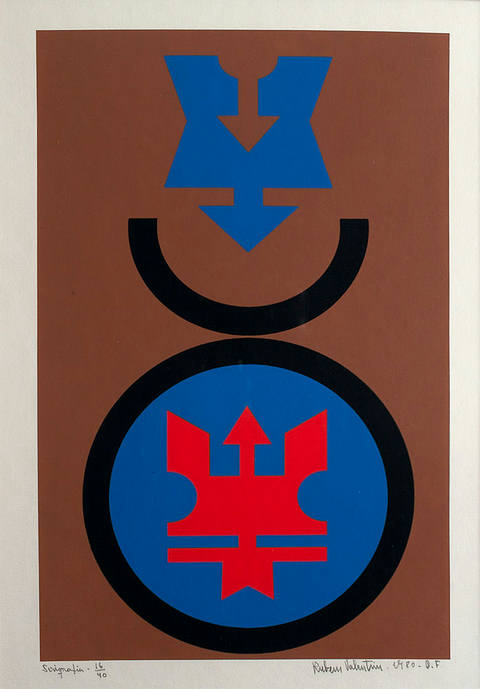 Emblema Azul e Marrom