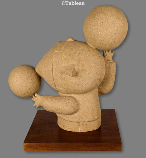 Equilibrista com chapéu