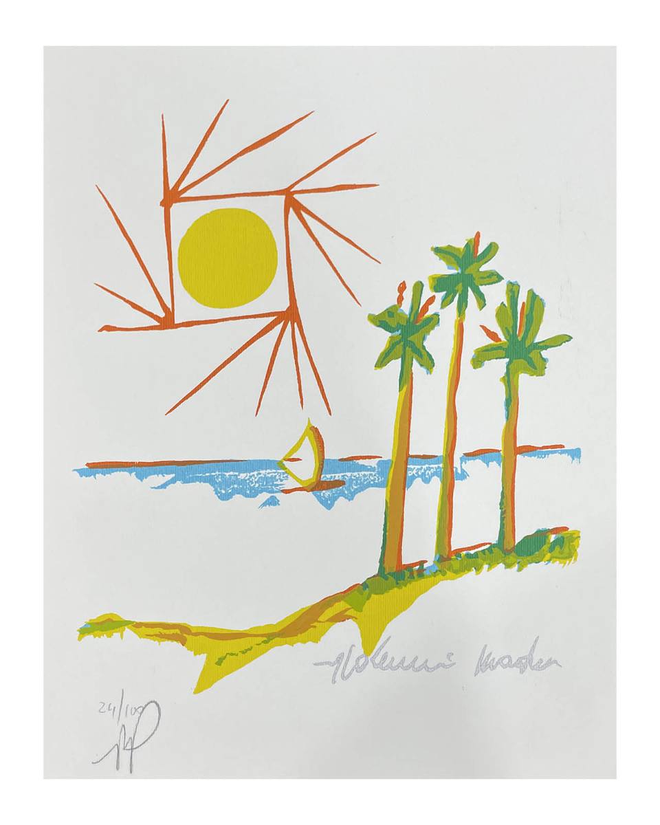 Aldemir Martins - Paisagem Marinha