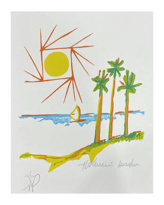 Aldemir Martins - Paisagem Marinha