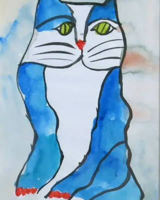 Aldemir Martins - Gato Azul