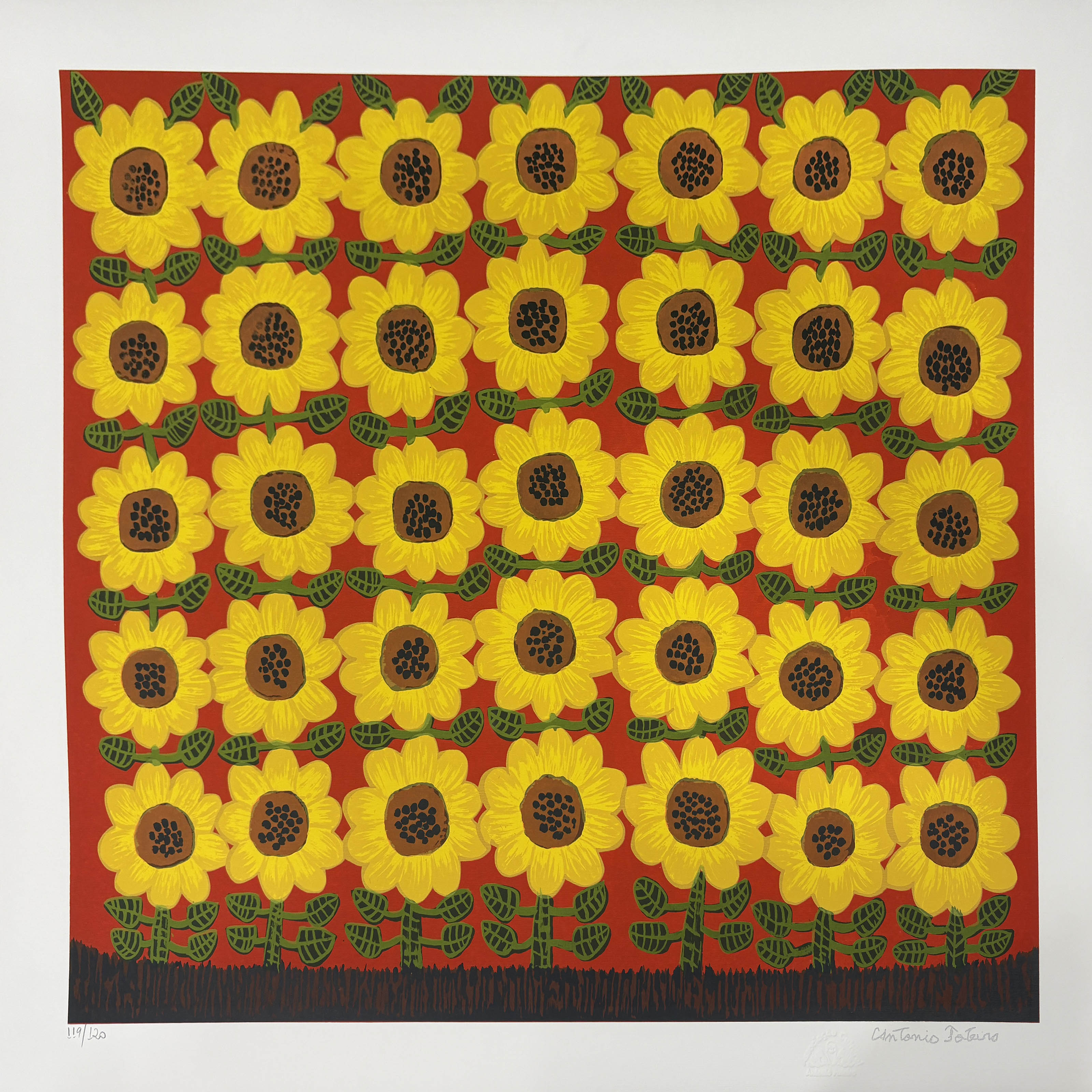 Girassóis (Vermelho)