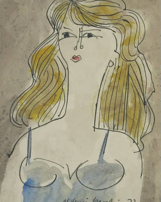 Aldemir Martins - Figura feminina