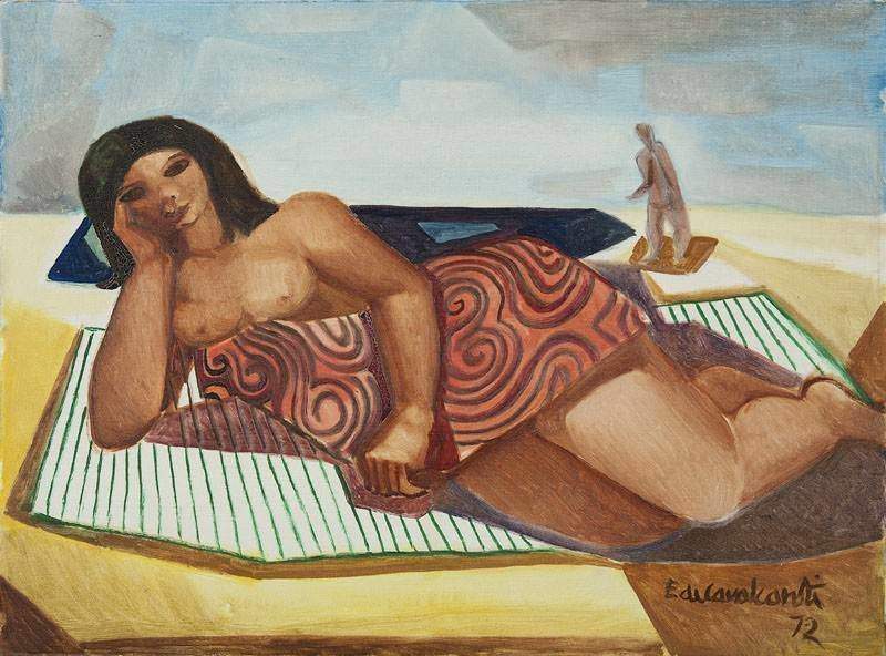 Emiliano di Cavalcanti - Mulata na Praia