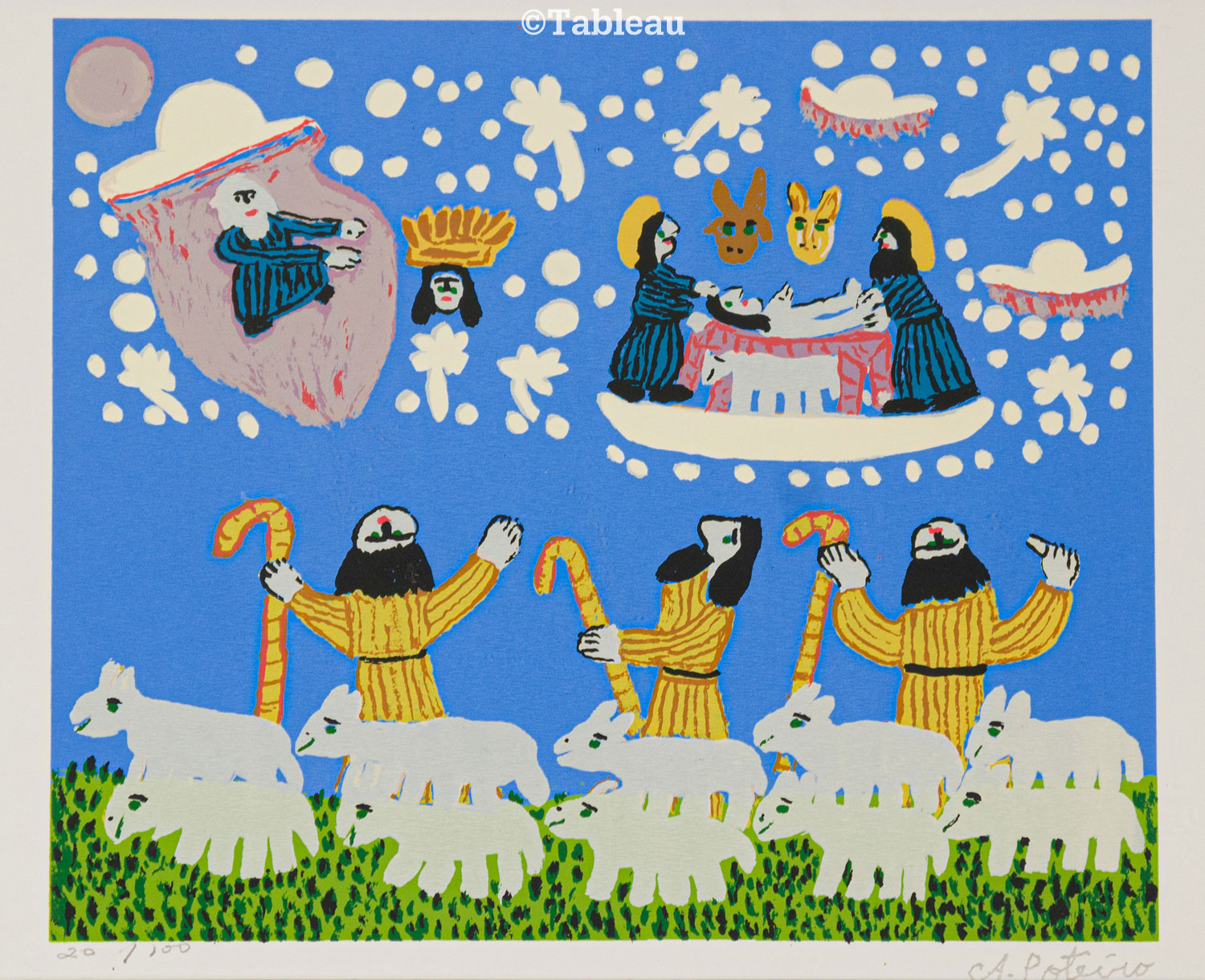 Antonio Poteiro - Cena religiosa