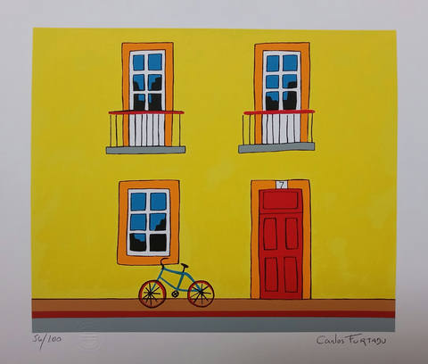 Fachada amarela - casa 7