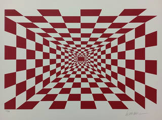 Kleber Ventura - Infinito Vermelho gravura