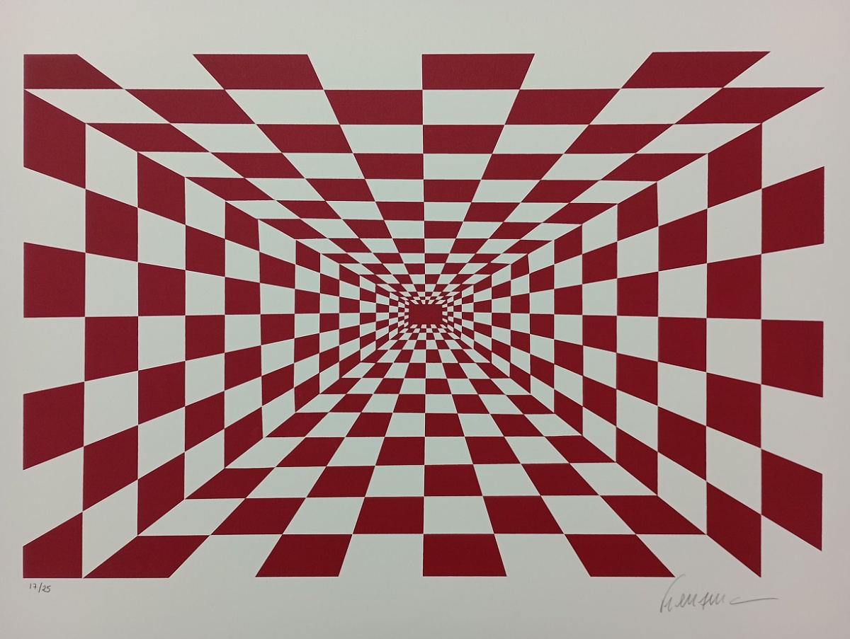 Infinito Vermelho gravura