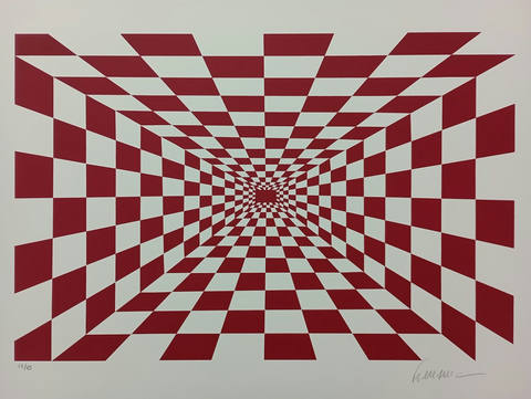 Infinito Vermelho gravura