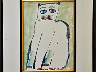 Aldemir Martins - Gato branco