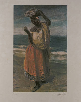 Alfredo Volpi - Baiana na praia