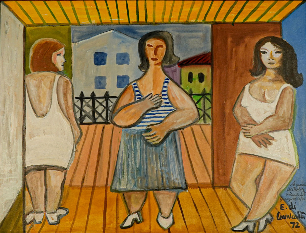 Emiliano di Cavalcanti - Três mulheres no bordel
