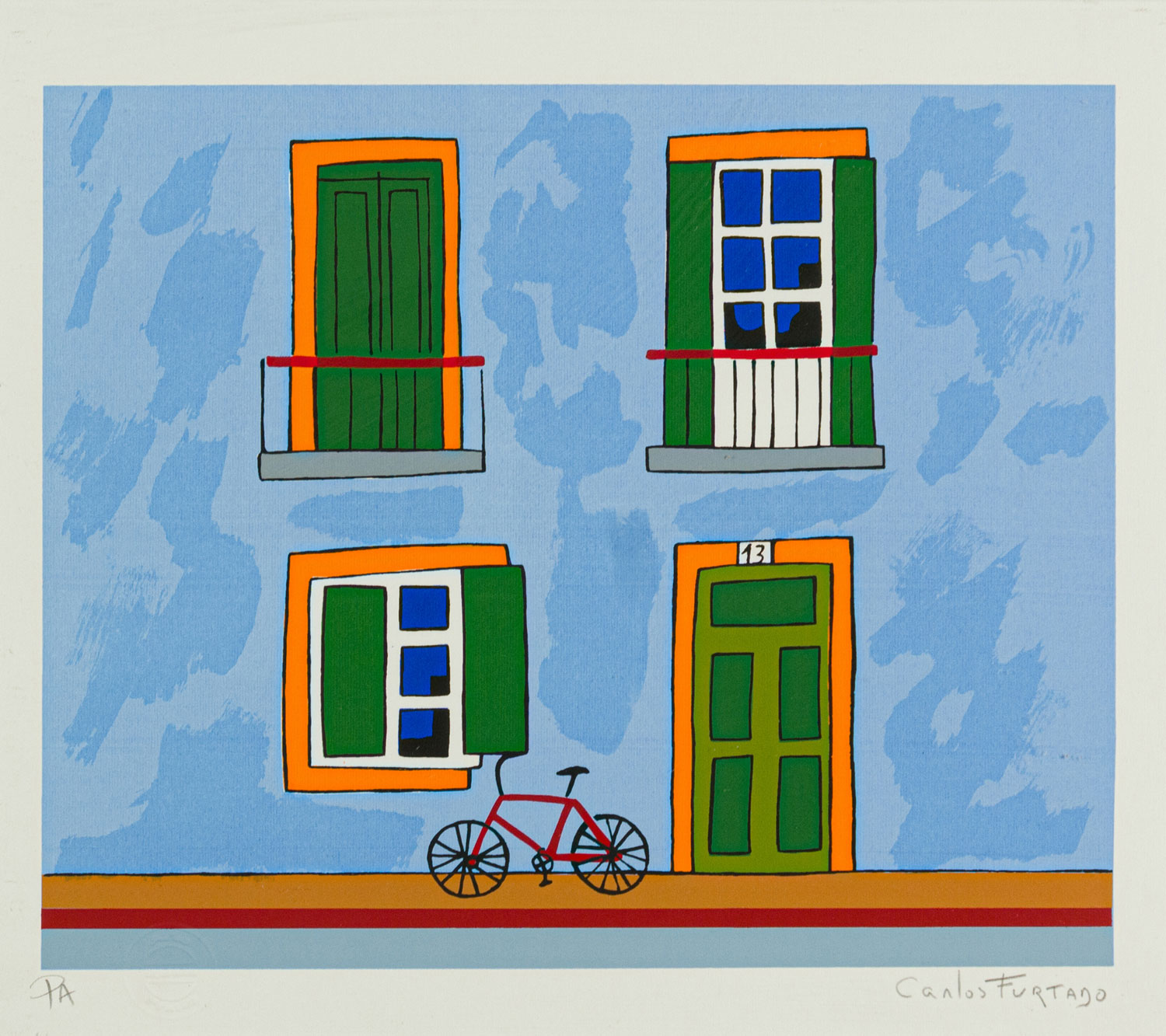 Fachada azul
