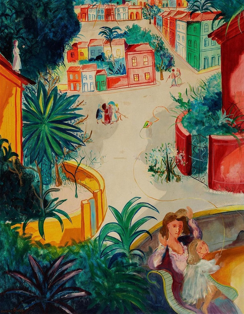 Cícero Dias - Paisagem com figuras