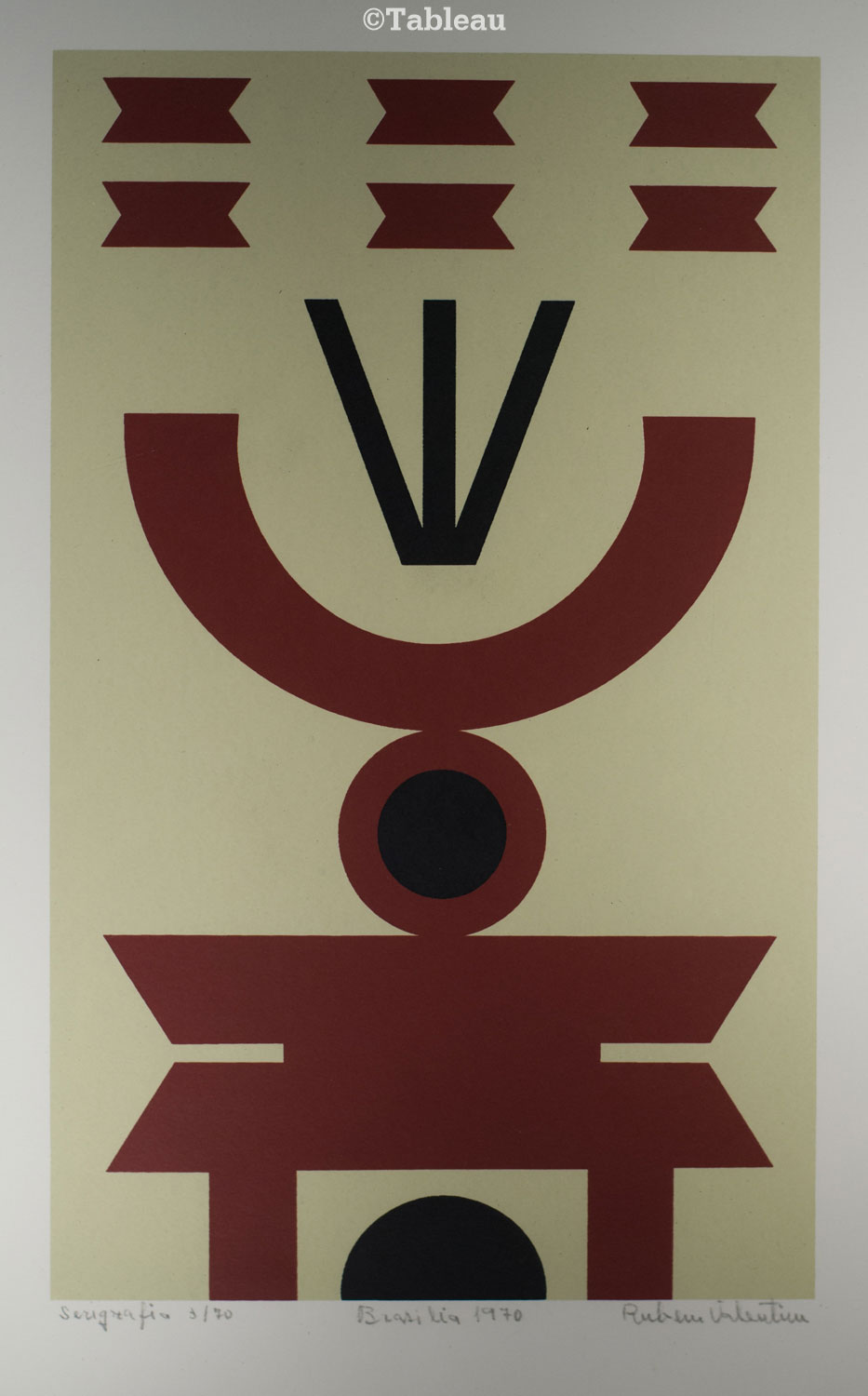 Rubem Valentim - Emblema serigráfico