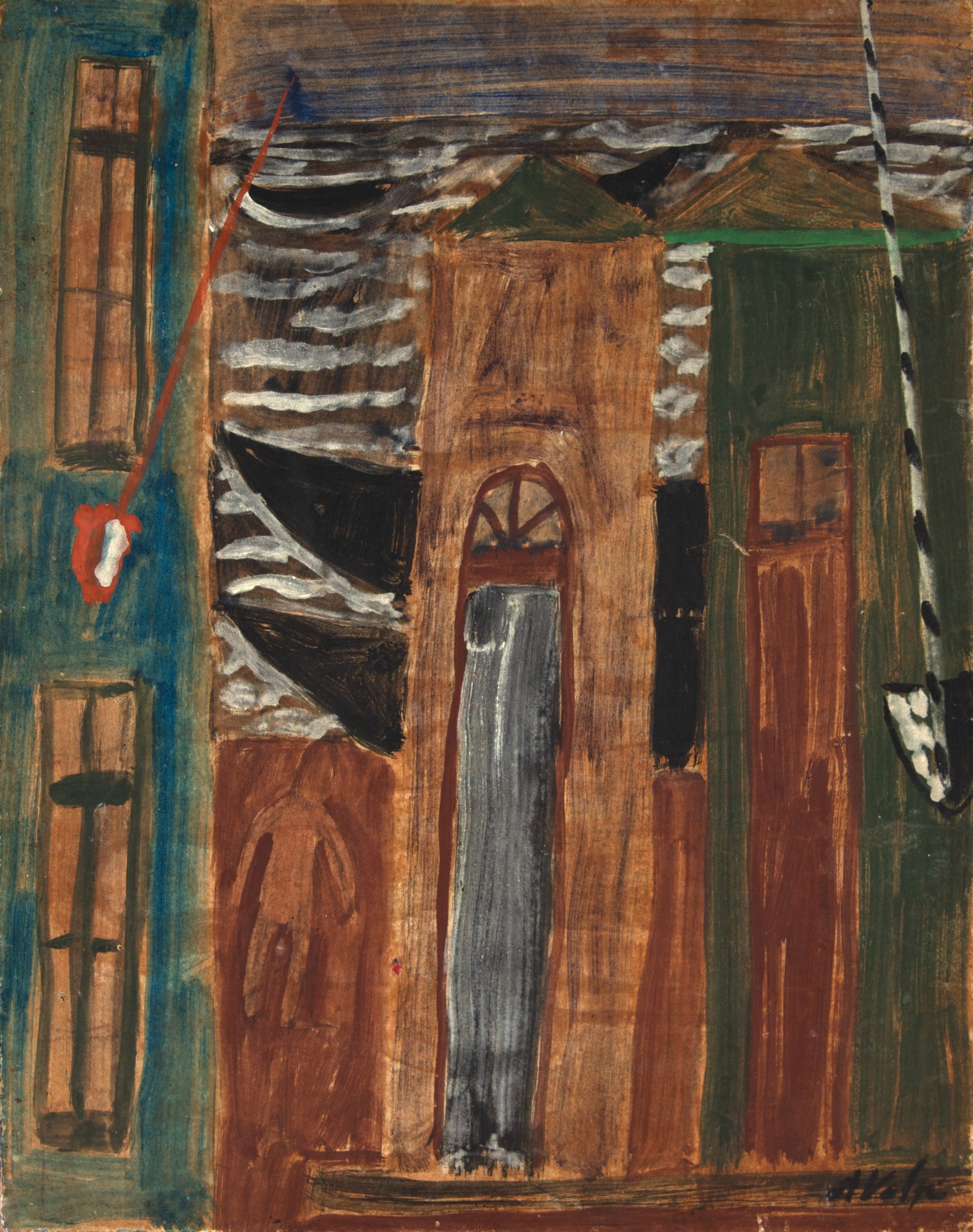 Casas, Mastros, Barcos e Mar