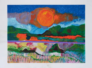 Aldemir Martins - Paisagem com Sol
