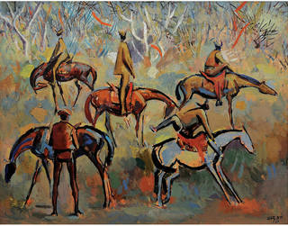 Carybé - Cavalos da Rainha