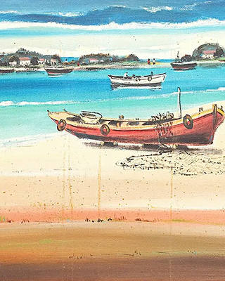 Sylvio Pinto - Barco na praia