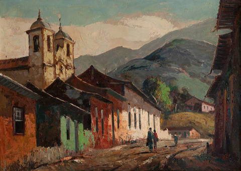 Paisagem com casas