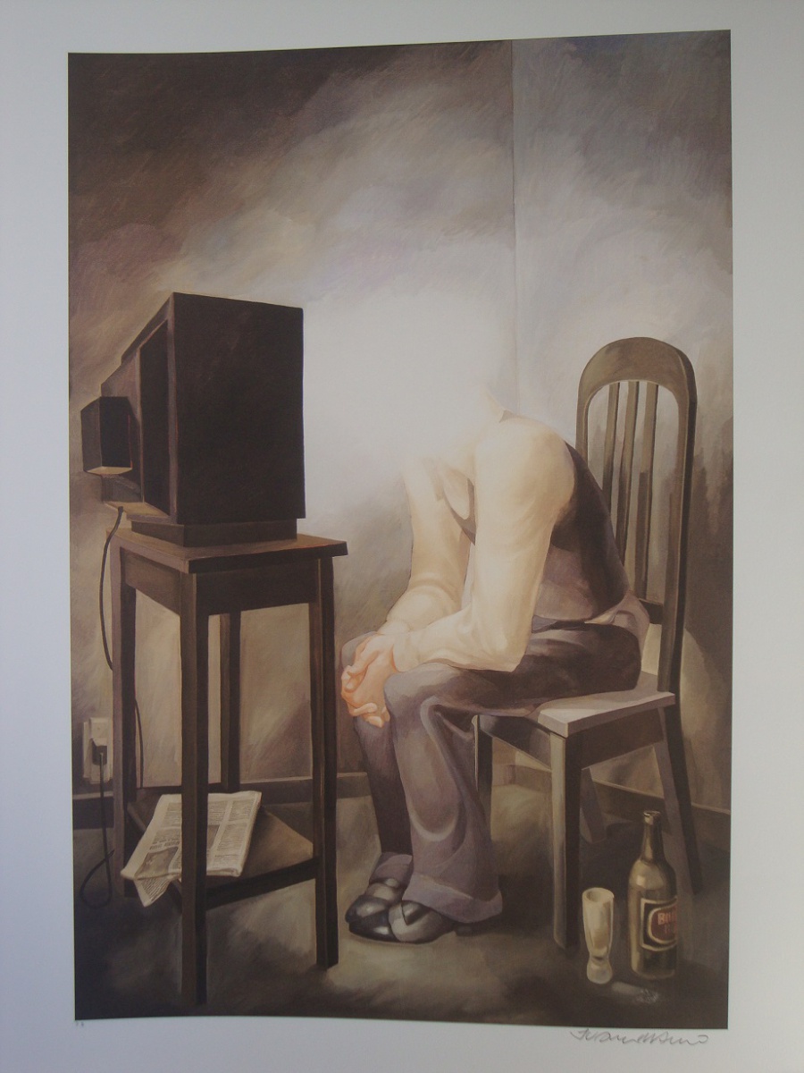 Juarez Machado - Homem assistindo