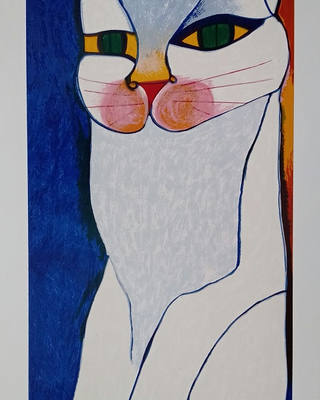 Aldemir Martins - Família de gatos