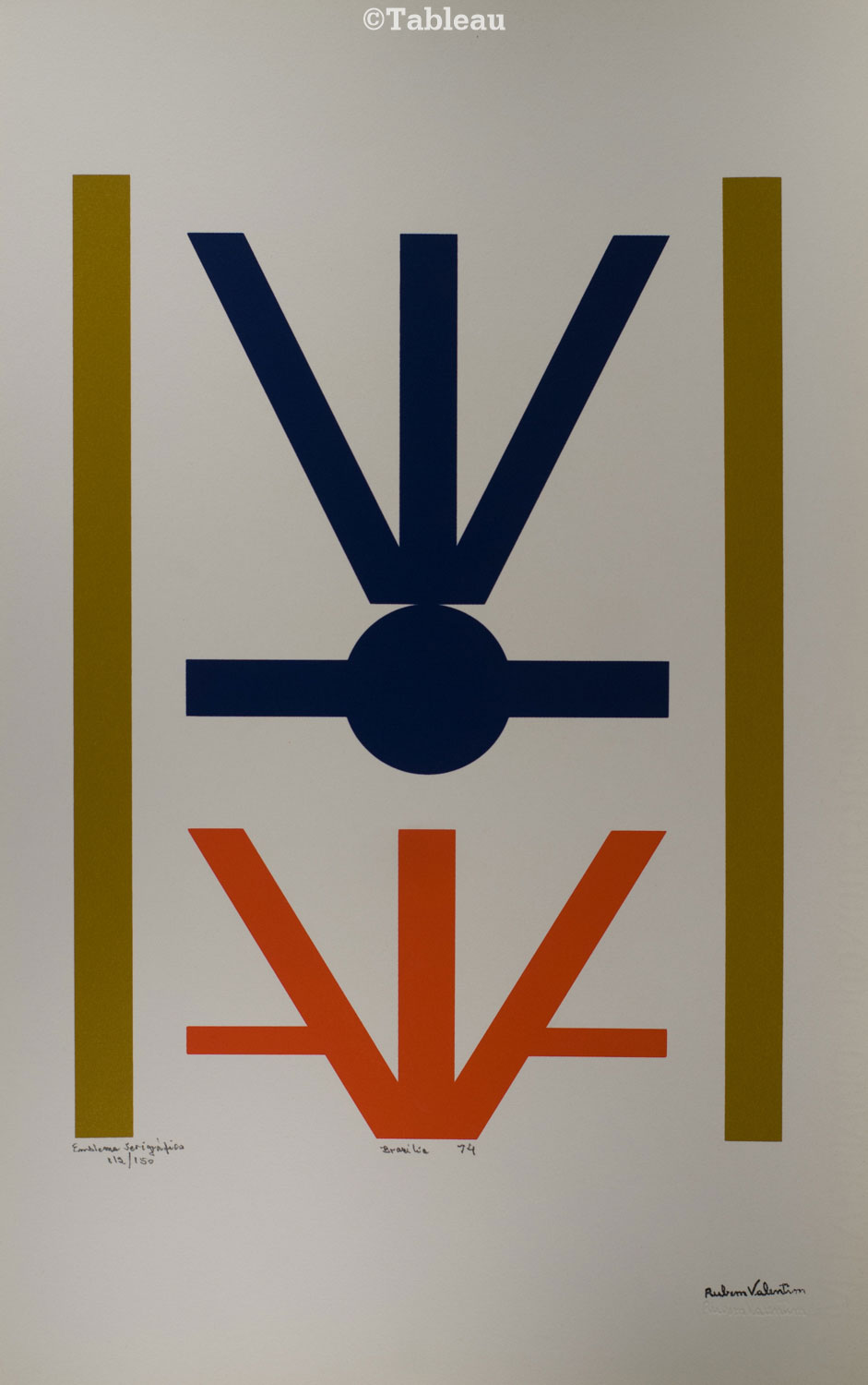 Rubem Valentim - Emblema serigráfico