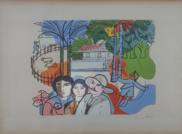 Paisagem com figuras