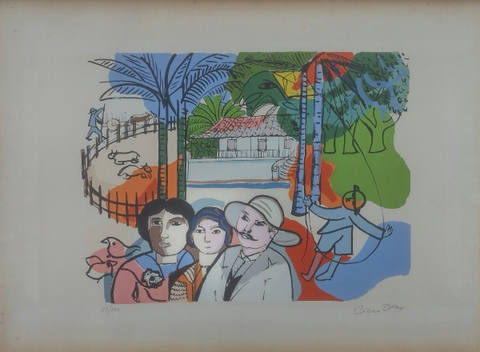 Paisagem com figuras