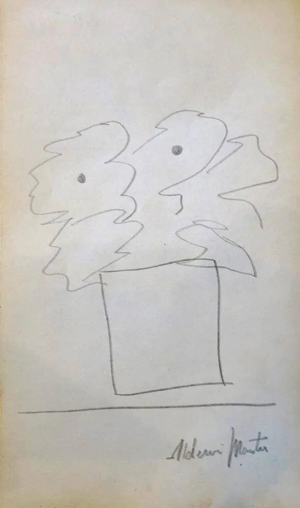 Aldemir Martins - Vaso com flores