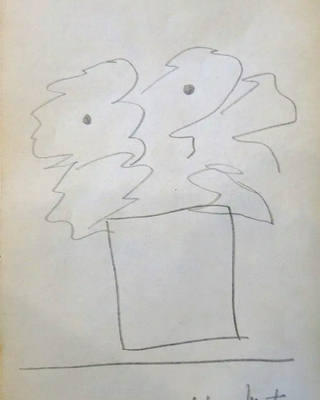 Aldemir Martins - Vaso com flores
