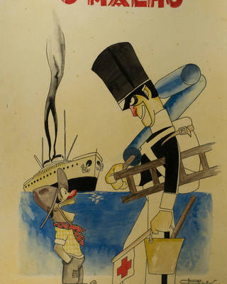 J. Carlos - Capa da revista "o malho"