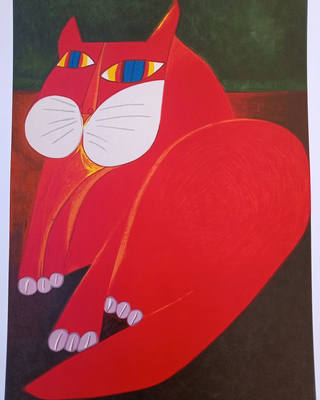 Aldemir Martins - gato Vermelho