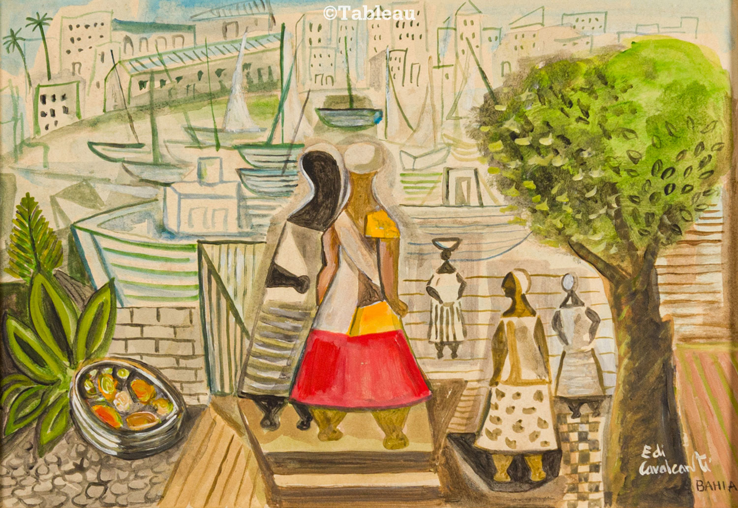 Emiliano di Cavalcanti - Baianas e marinha
