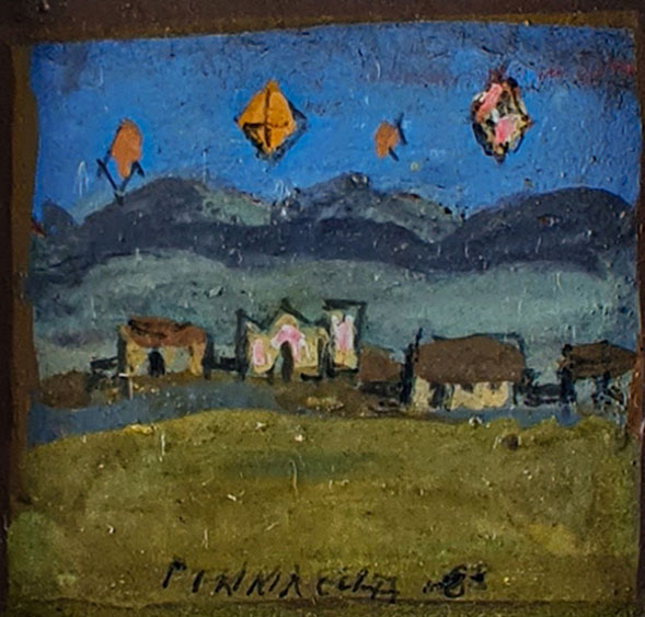 Fulvio Pennacchi - Aldeia com balões