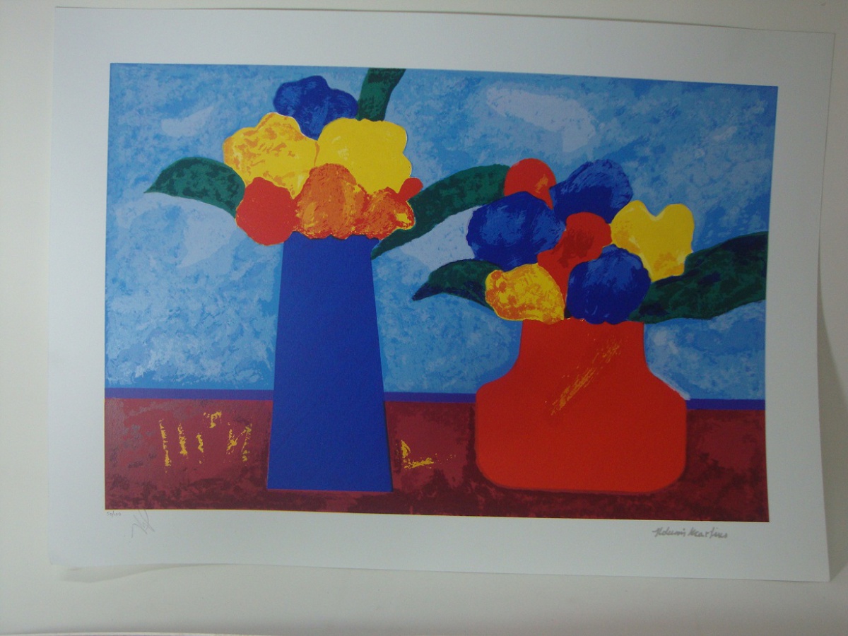 Aldemir Martins - Vasos com flores