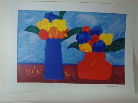 Vasos com flores