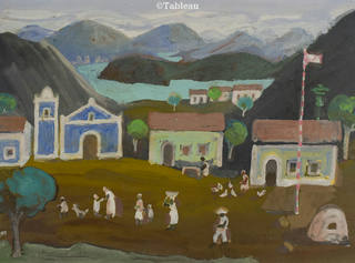 Fulvio Pennacchi - Morros com aldeia